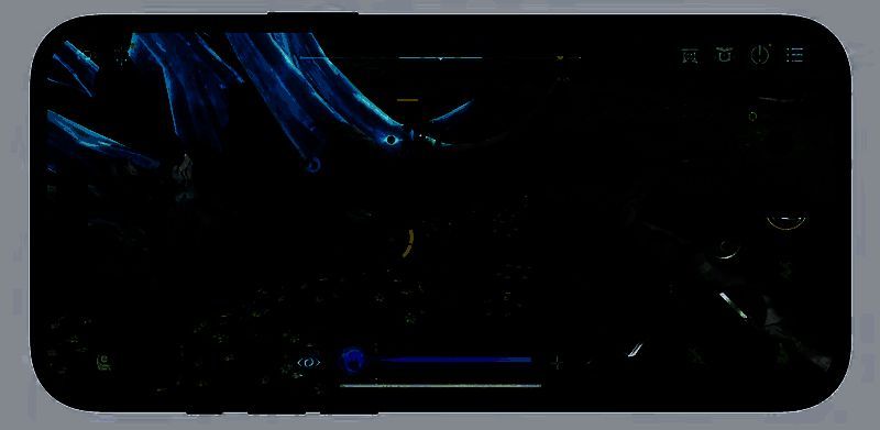 《王者荣耀世界》在苹果发布会大屏上展示，界面显示‘Proudly presented on iPhone 16’