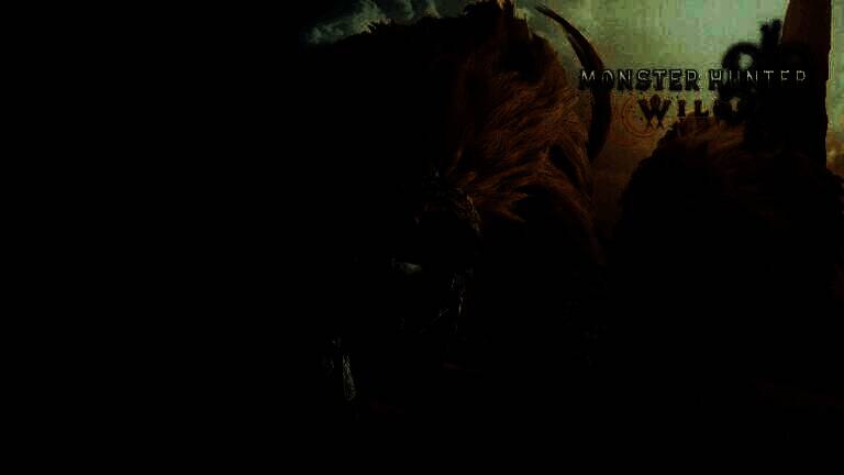 《怪物猎人：荒野》测试版中大型怪物在沙漠地图中突然转身逃离，尘土飞扬，猎人角色持武器紧追不舍