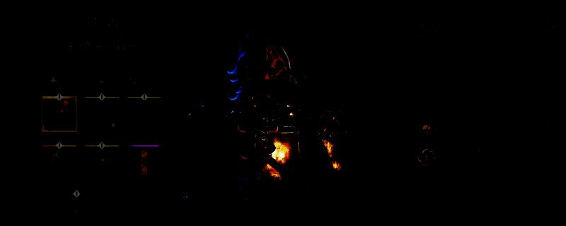 弥助身穿鬼武士套装手持金棒与电棒战斗的立绘，背景电光闪烁，特效华丽