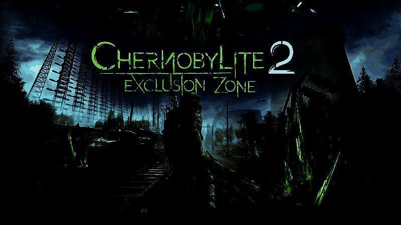 《切尔诺贝利人2：禁区》游戏主视觉图，荒芜的废弃城市中弥漫着诡异红光，主角背影孤独前行