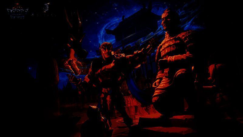 《王国纪元》×秦始皇兵马俑联动宣传图，画面中兵马俑军团列阵而出，背景为奇幻风格的城堡与战场