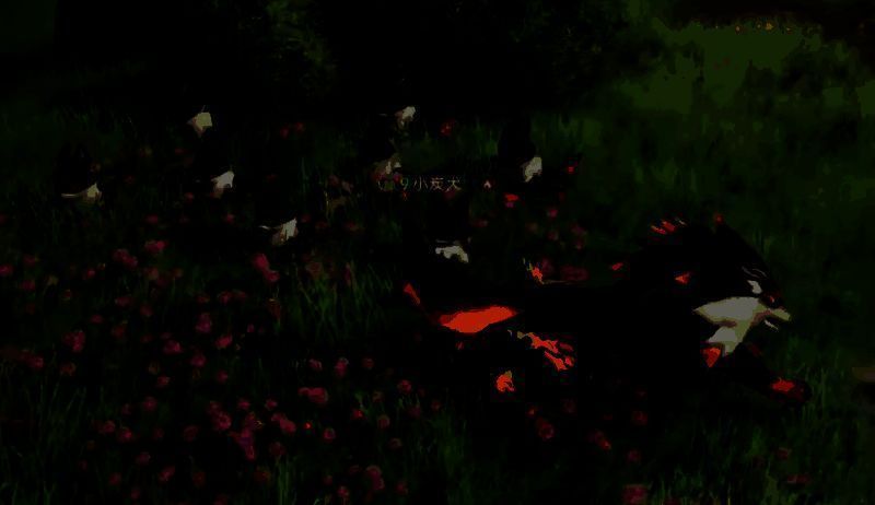 玩家角色与完全体狼斗士并肩站立的场景图，背景为火山地带，气氛热血