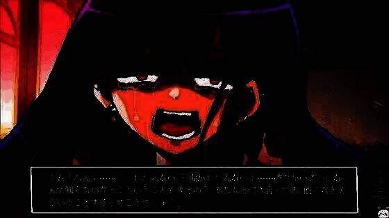 最终场景概念图，主角与少女站在光之门前，背后是崩塌的地狱世界，预示救赎的可能