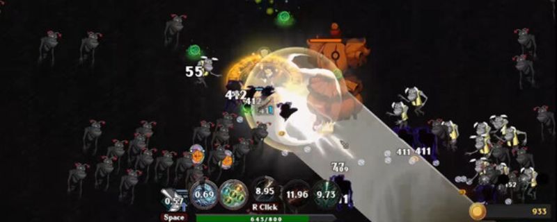 《Dream Abyss: Survivors》游戏主界面展示，角色立绘精美，背景为幽暗深渊风格场景