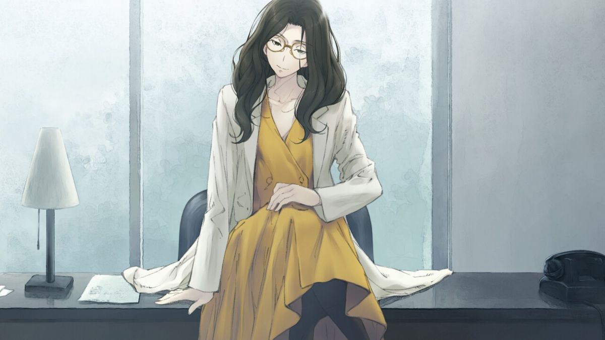 角色在神社前对峙，背景雷电交加，情绪张力达到顶点