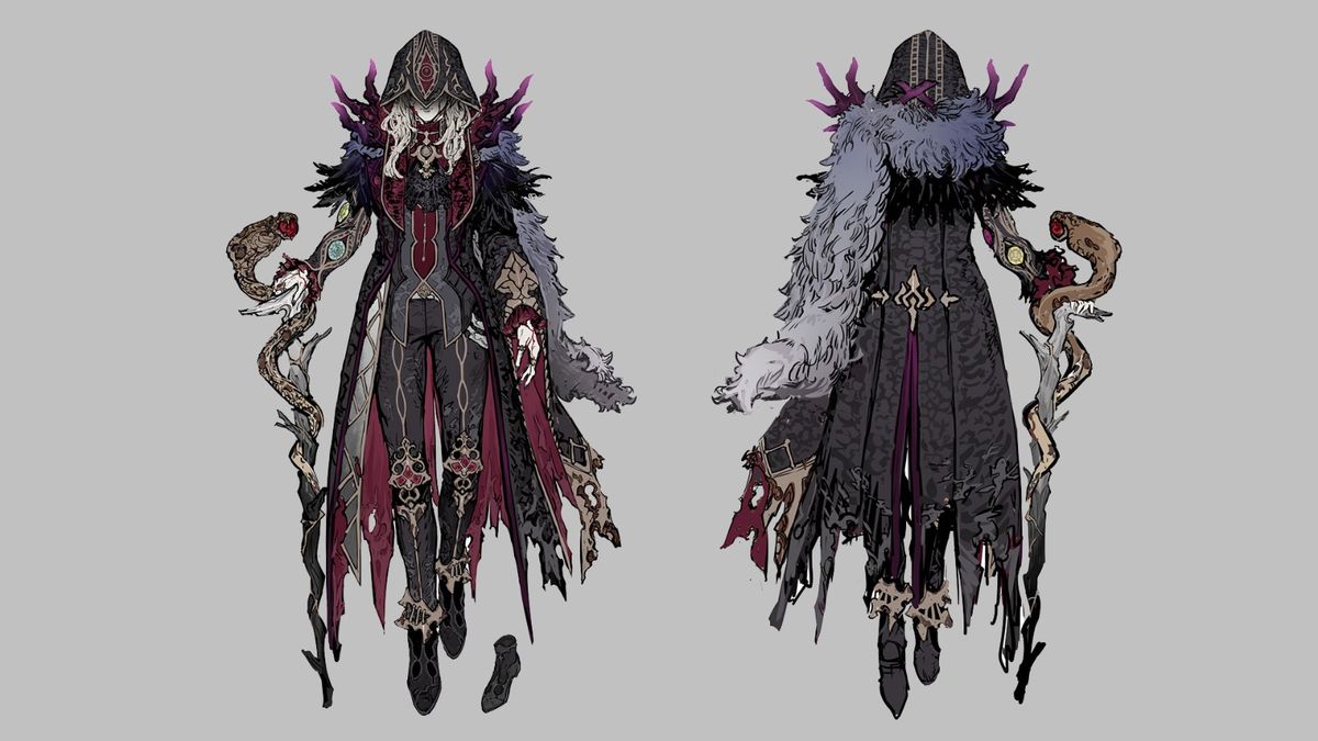 优米雅仰望天空，手中握着一枚发光的炼金核心