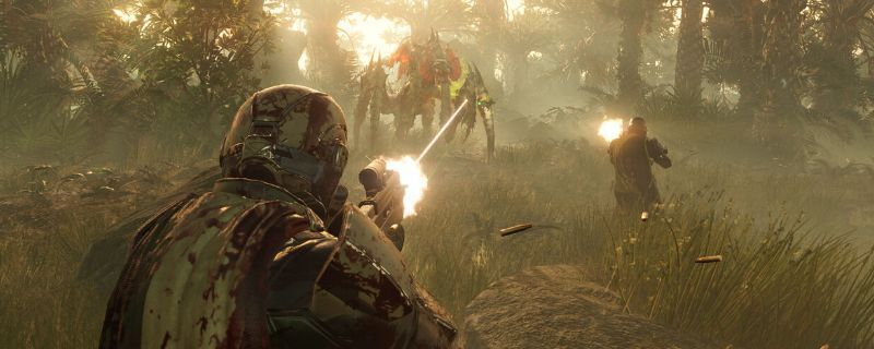 《绝地潜兵2》界面展示玩家正在选择支援技能，屏幕上显示空袭、护盾生成器等图标