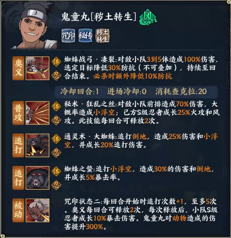 鬼童丸与日向宁次对峙场景，两人目光交汇，气氛紧张，背景为战场废墟