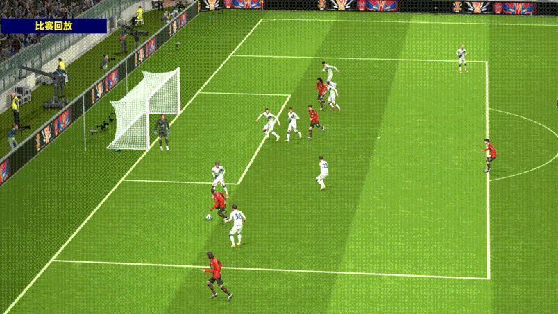 阿尔贝蒂尼弧顶区域一脚射门得分，展示其远射威胁