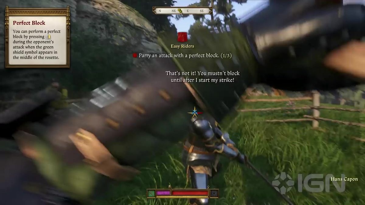 亨利在森林中潜行，准备伏击敌方巡逻队