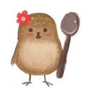 动态表情‘来一勺’展示，一只卡通化勺嘴鹬挥动小翅膀打招呼，充满童趣