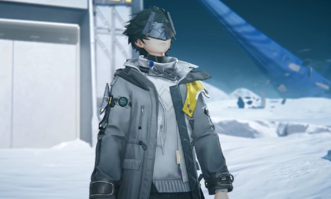 四位男性角色集体立绘，狼卫、大山、黎风与男管理员并肩站立，风格各异但气势十足