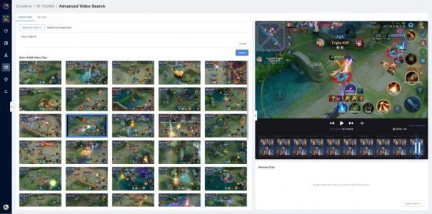 AI生成的游戏宣传视频帧截图，展示战斗特效与角色动作的精彩瞬间