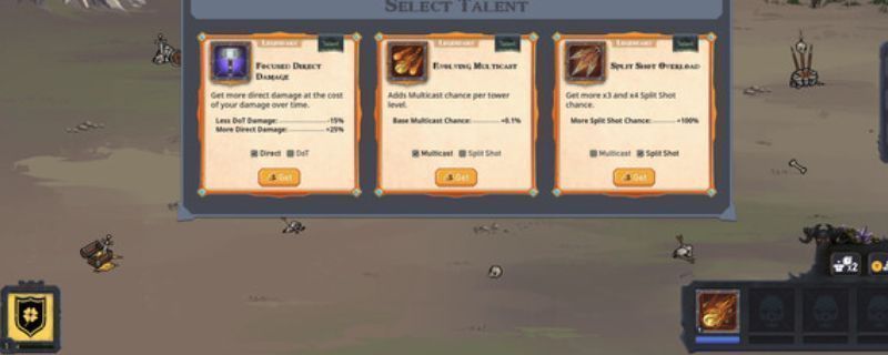 Zombie Tower Survivor游戏主界面展示，俯视角战场中玩家部署防御塔对抗成群僵尸