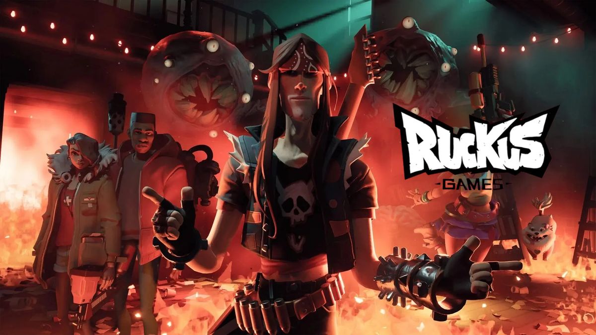 保罗·塞奇肖像照，背景为复古风格的美国中部城镇插画，墙上挂着老式枪械与霓虹灯招牌