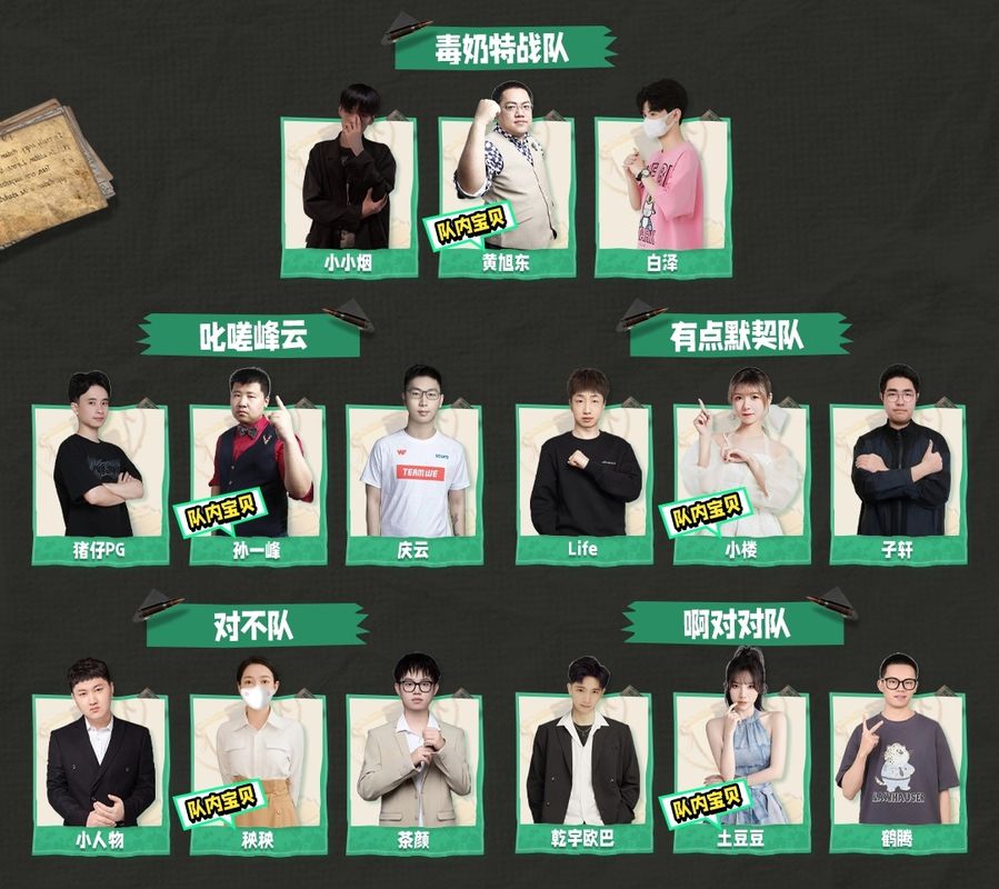 五支参赛队伍名单展示，背景为《三角洲行动》战场地图，气氛紧张激烈