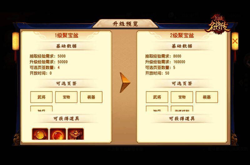 貔貅聚宝功能界面展示，一只可爱的貔貅趴在聚宝盆上，周围漂浮着各种可投放的材料图标