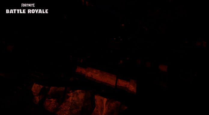 玩家角色与巨型哥斯拉同框对比，凸显怪兽的庞大体型