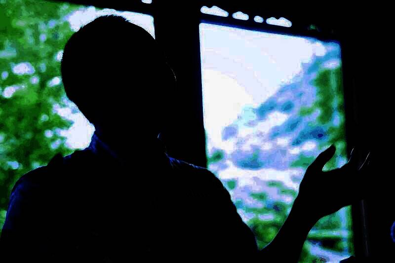 暖暖蹲在地上为一只小羊梳理羊毛，小羊眯眼享受，周围飞舞着粉色光点，画面温馨治愈