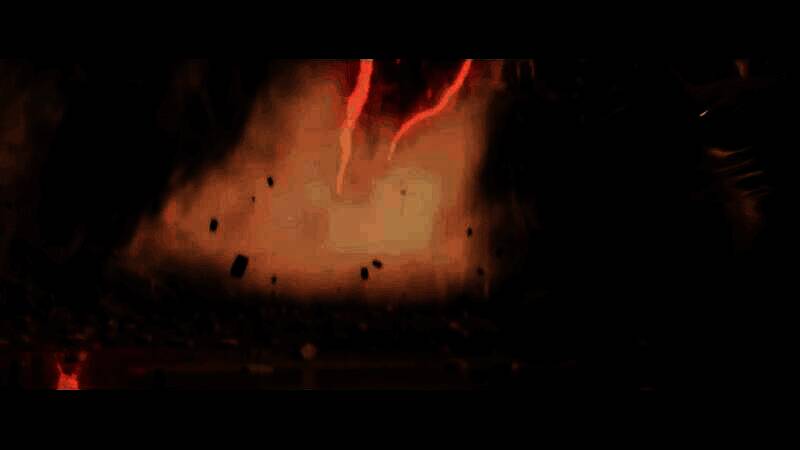 林克站在悬崖边缘俯瞰山谷，远处山脉层次分明