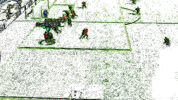 威廉斯高速带球突破，瞬间甩开两名防守球员的GIF动图