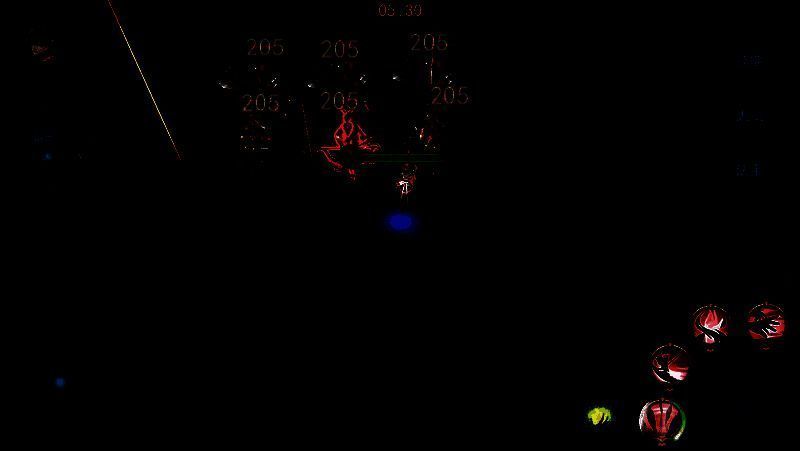 觉醒技‘暗鸦血祭’发动，地面浮现血色符文阵，敌人被红色能量链连接