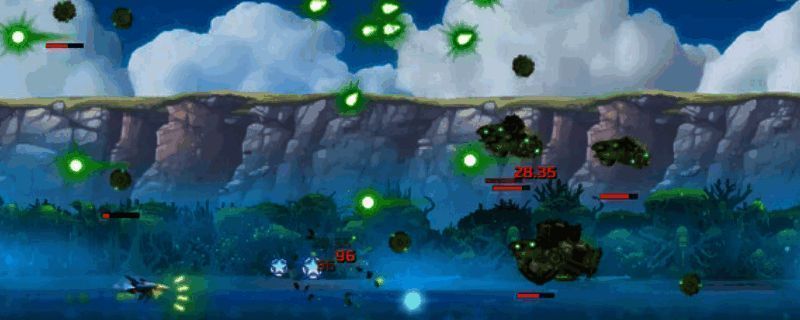 《银河狂徒》游戏战斗画面，飞船在星域间穿梭射击，背景为爆炸火光与行星景观