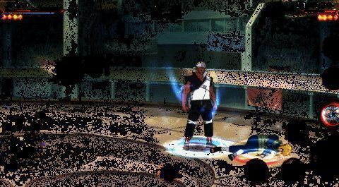 艾在空中高速冲刺，与瞬身而来的波风水门拳掌相击，火花四溅，气浪翻涌