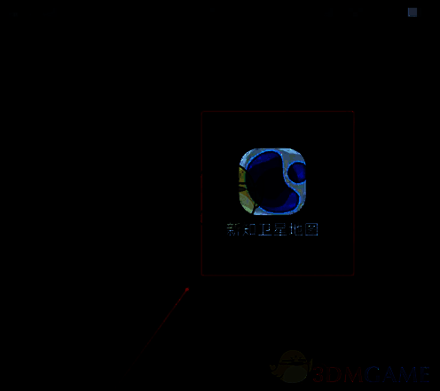 新知卫星地图APP主界面，页面上方清晰显示【叠加】功能按钮