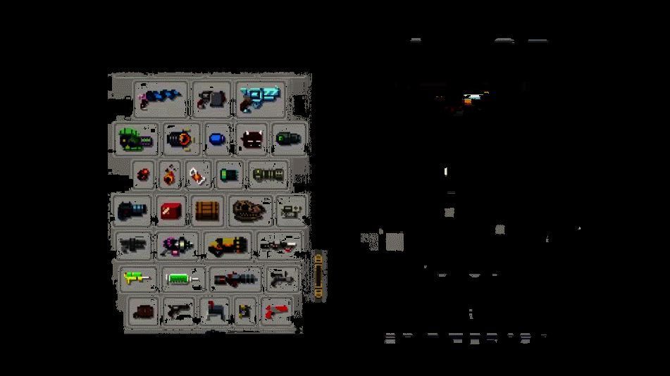 战斗场景动图，角色在五彩斑斓的弹幕海洋中穿梭闪避，使用火箭发射器轰击Boss