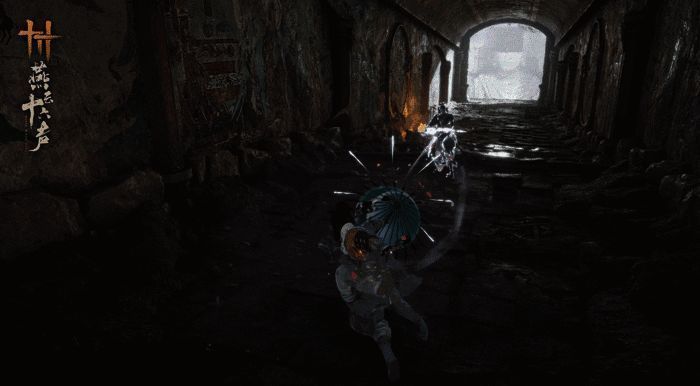 玩家自定义战斗流派演示，角色在战斗中切换扇与伞，配合心法打出华丽连段