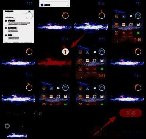 视频选择页面，用户正在挑选要编辑的视频文件