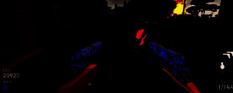 《Temporal Purge：Z》游戏主界面展示，背景为破败城市与红色警报灯光，角色手持突击步枪准备迎战