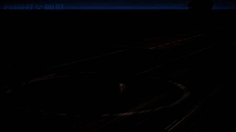 航母甲板调度场景，多架战机排列待命，地勤人员正在进行检查