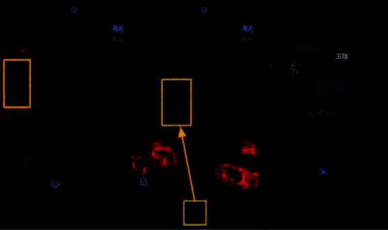 聂莫琪视角下，角色将木娃娃放入雕像手中的解谜画面，场景昏暗，氛围紧张