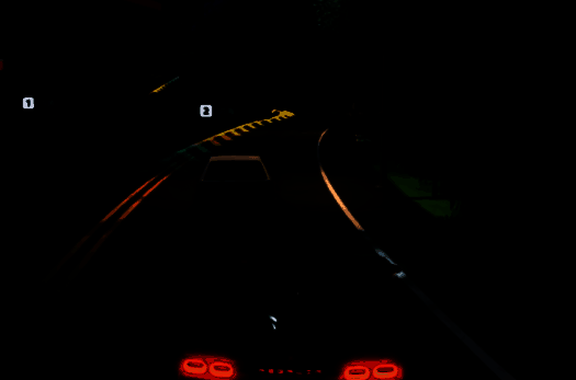 雷加利亚特写镜头，车身带有战斗损伤痕迹，前保险杠破损，轮胎沾满灰尘