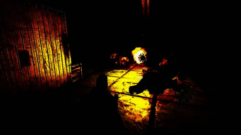 《怪形：重制版》游戏画面展示，昏暗的极地基地内角色持枪警戒，周围环境充满紧张氛围与细微动态光影