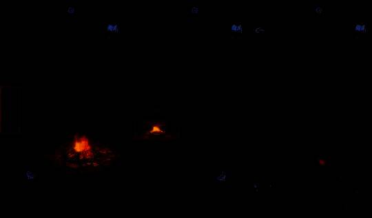 玩家将牌位放置于供桌上的瞬间，烛火摇曳，气氛诡异