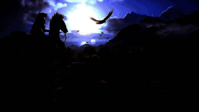 《刺客信条：奥德赛》游戏封面图，主角站在悬崖边俯瞰爱琴海，身后是金色夕阳与古代希腊建筑群