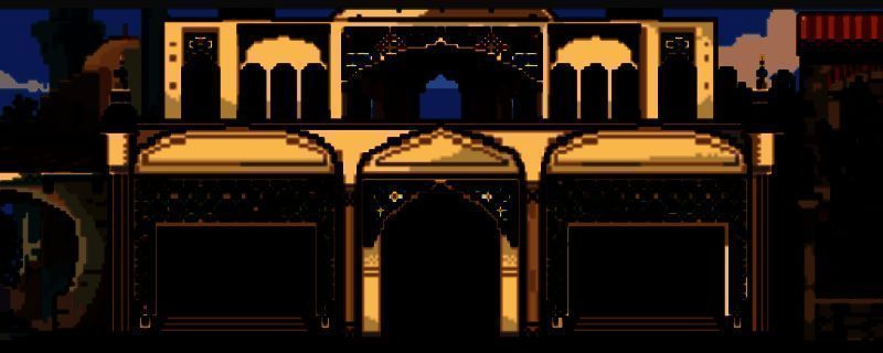 《线条小狗：动物温泉》游戏界面展示，画面中可见小狗角色在温泉场景中悠闲漫步，背景为卡通风格的自然景观