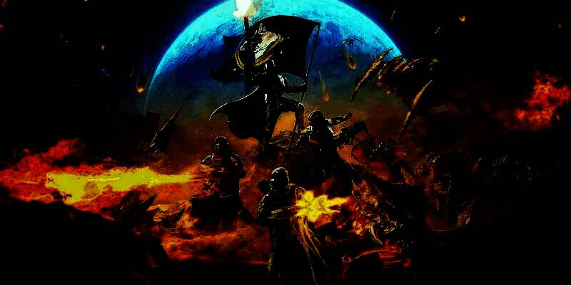 《绝地潜兵2》游戏画面展示，玩家小队在爆炸与火力中协同作战，外星敌人遍布战场，场景充满科幻战争氛围