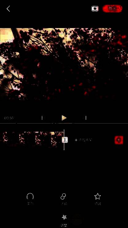 导出按钮位于界面右上角，用户即将完成视频渲染