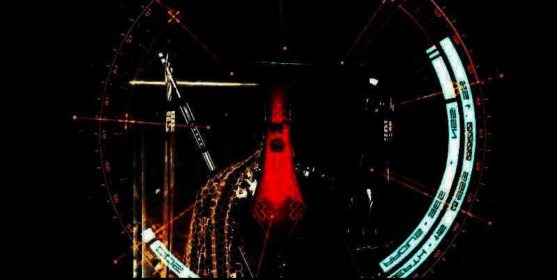 女主角身穿战斗装甲，站在废墟之上，阳光洒落，展现坚毅神情