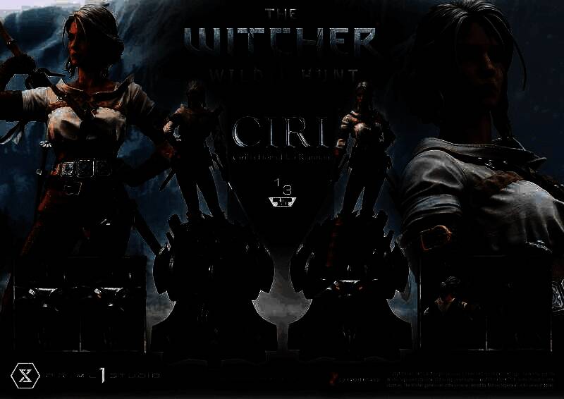 希里雕像拔剑姿态展示，动作流畅，武器细节清晰