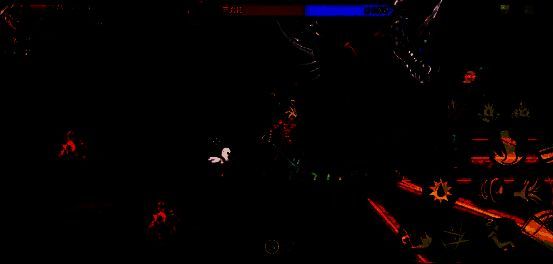 熊头释放咆哮技能，前方角色被黄色冲击波击中陷入眩晕状态