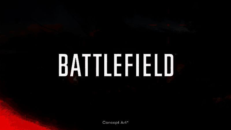 Rebecka Coutaz在工作室会议中发言的现场照片，背景为《战地》开发画面投影