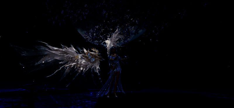 幽州东夜景截图，灯火辉煌，建筑古韵盎然，展现大荒国风之美