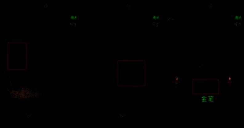 供台正确摆放示范图，清晰标注每格贡品类型与空位分布