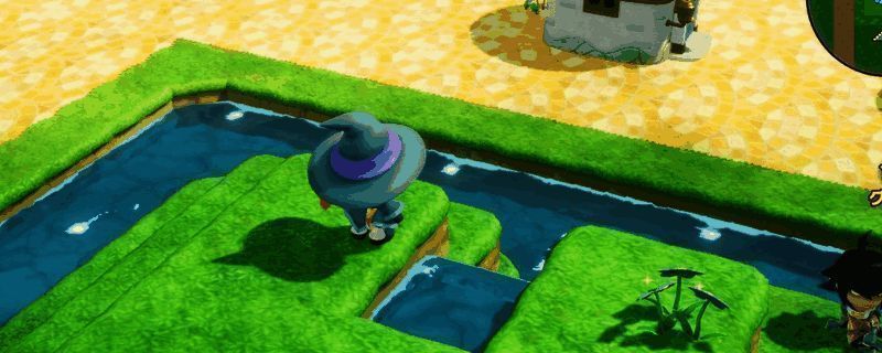 幻想生活i中恐惧神祠区域的大魔矿床分布场景，周围环境昏暗，矿脉散发着微弱蓝光