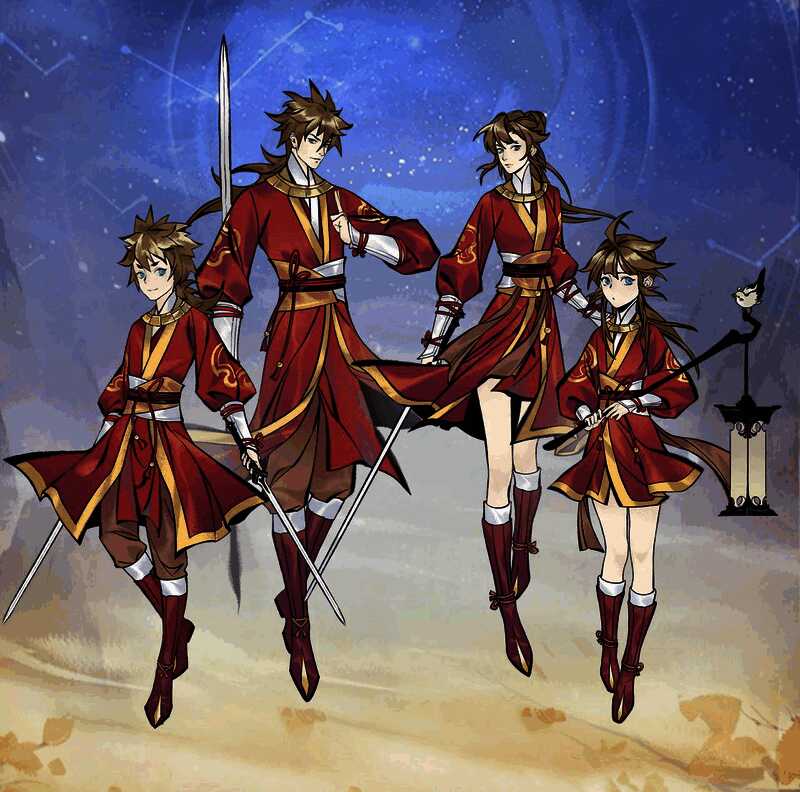 玩家角色身穿‘妖灵师’限定套装，在试炼场景中施展技能，身后浮现妖灵虚影